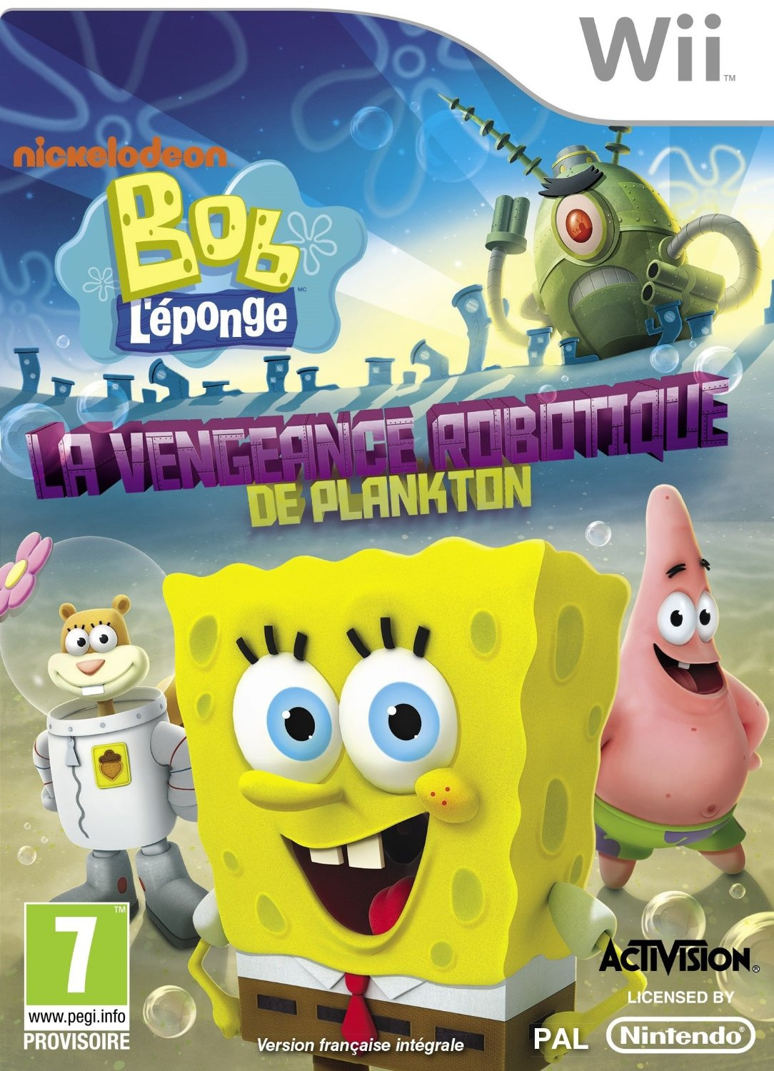 Jaquette de Bob l'Eponge : La Vengeance Robotique de Plankton