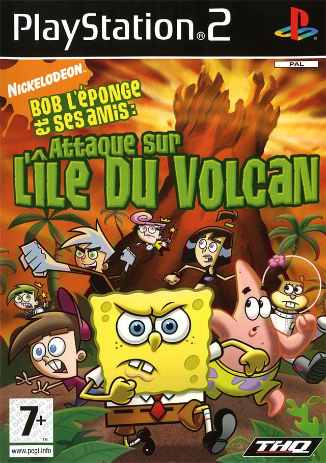 Jaquette de Bob l'Eponge et ses Amis : Attaque sur l'Ile du Volcan