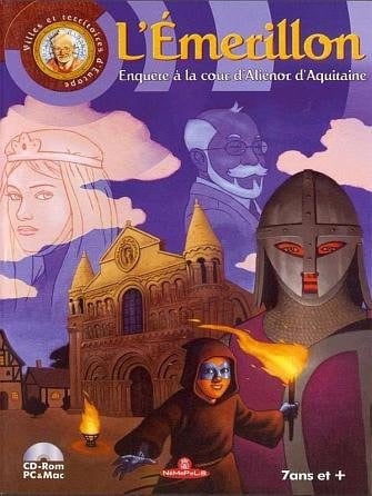 Jaquette de L'Emerillon : Enquete a la cour d'Alienor d'Aquitaine