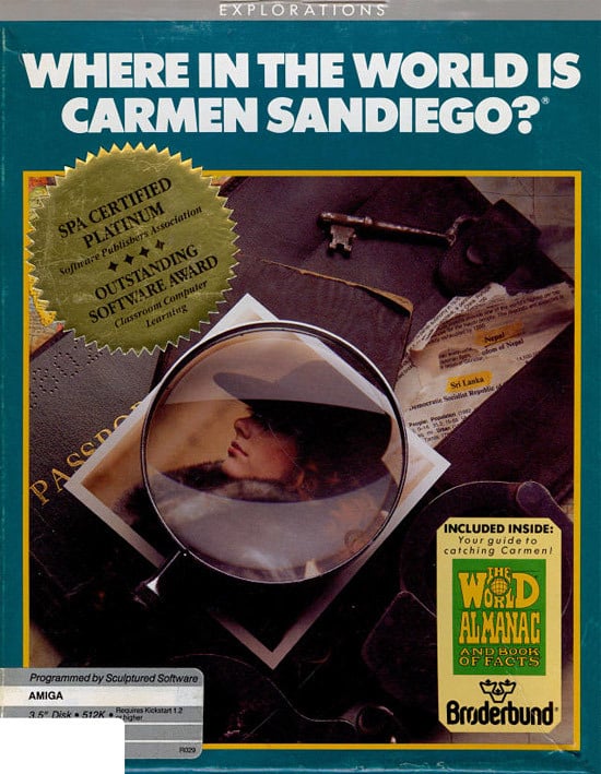 Jaquette de A la Poursuite de Carmen Sandiego dans le Monde