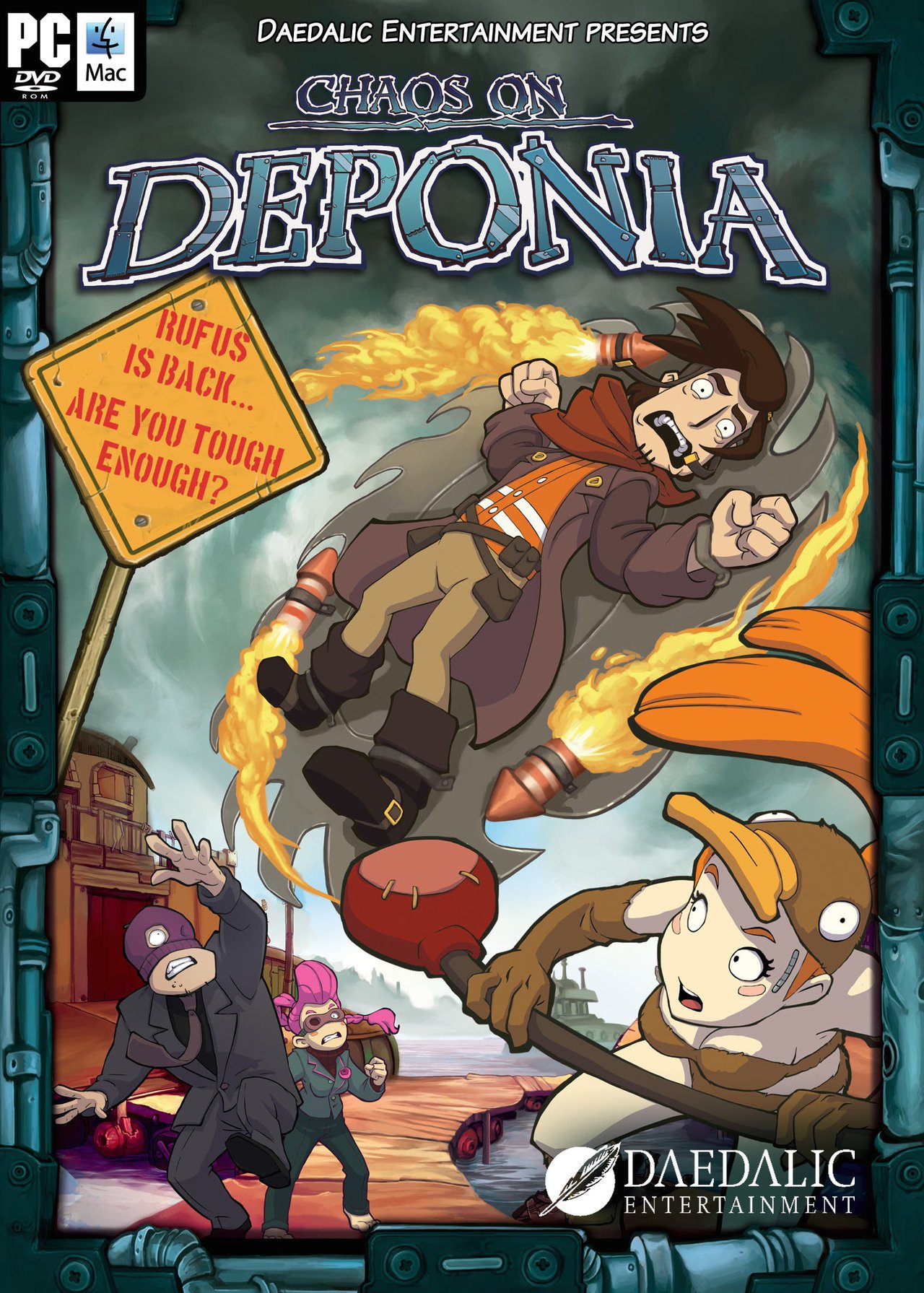 Jaquette de Chaos on Deponia