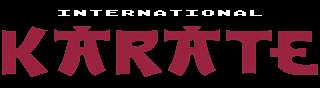 Jaquette de International Karate