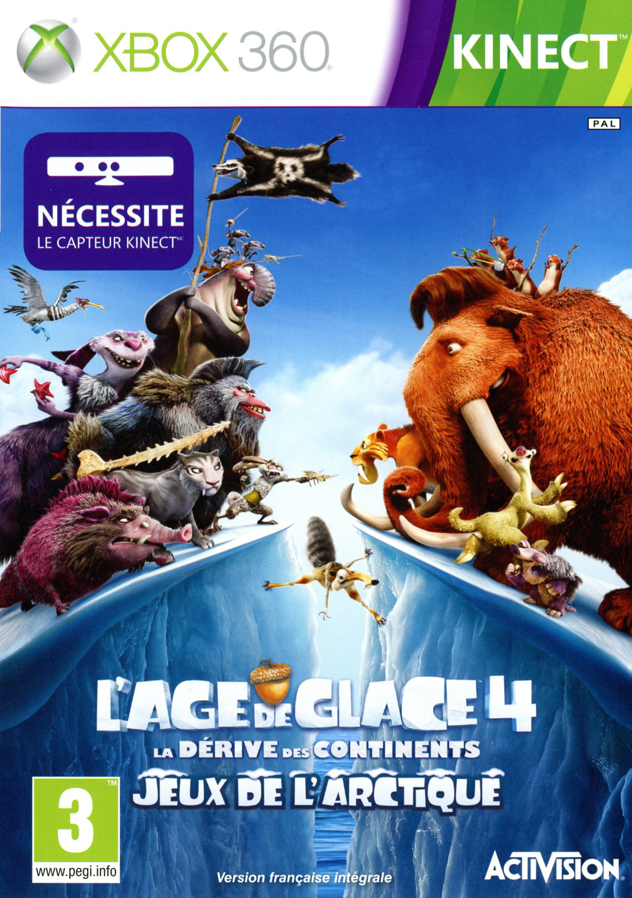 Jaquette de L'Age de Glace 4 : La Dérive des Continents - Jeux de l'Arctique !