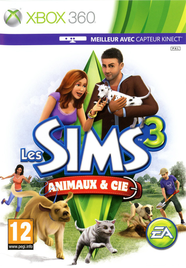 Jaquette de Les Sims 3 : Animaux & Cie