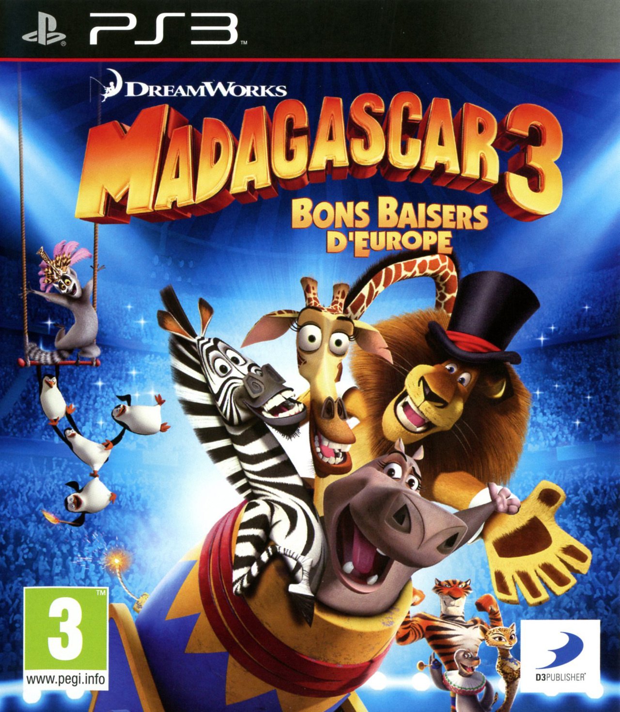Jaquette de Madagascar 3 : Bons Baisers d'Europe