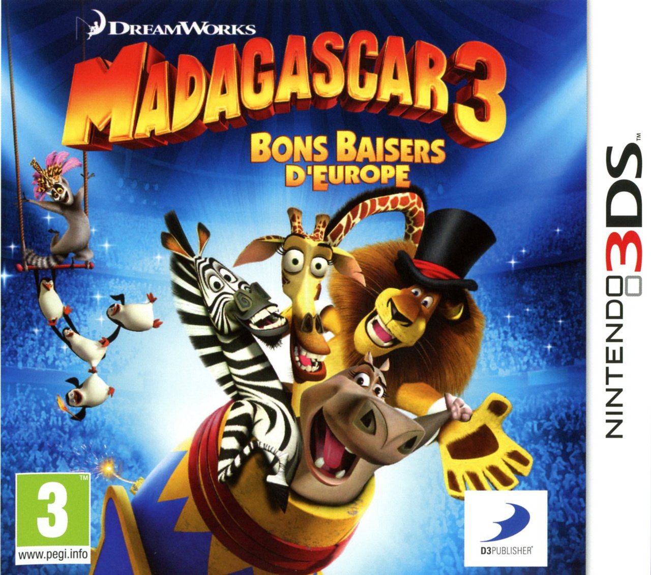 Jaquette de Madagascar 3 : Bons Baisers d'Europe