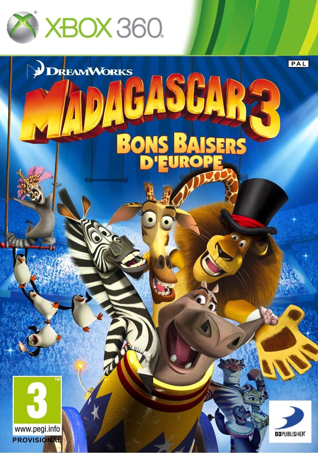 Jaquette de Madagascar 3 : Bons Baisers d'Europe