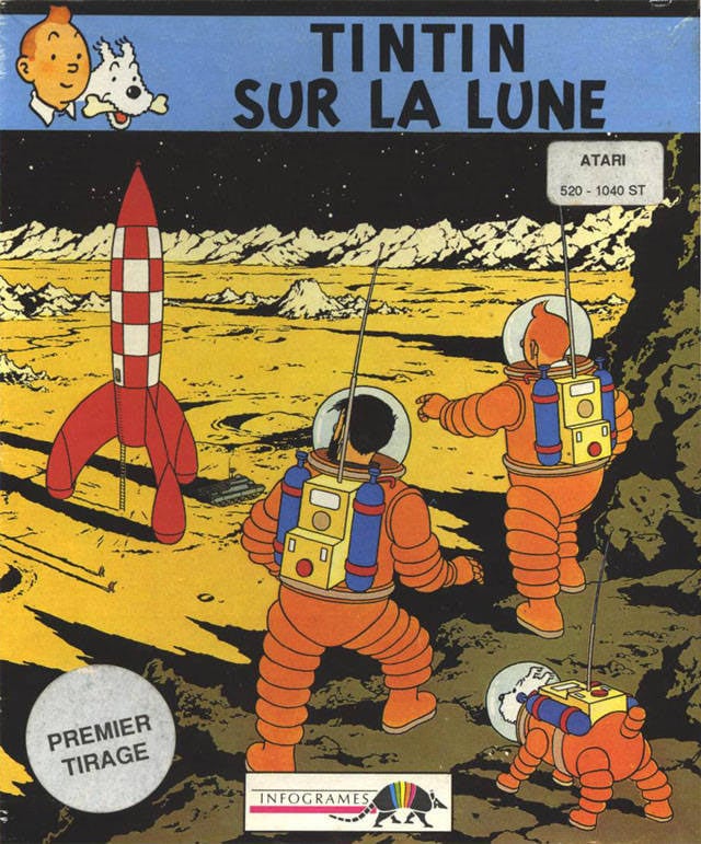 Jaquette de Tintin sur la Lune