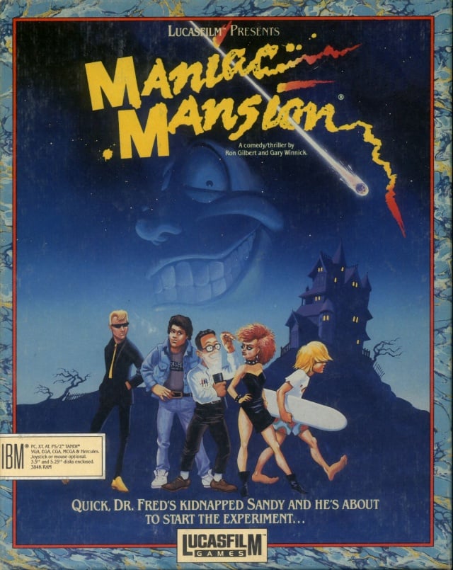 Jaquette de Maniac Mansion
