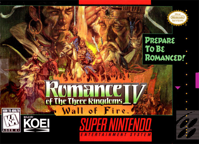 Jaquette de Romance of the Three Kingdoms IV : Wall of Fire
